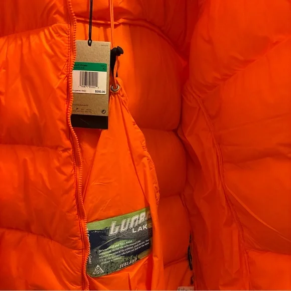 Men’s Nike ACG Therma-fit Lunar Puffer Coat Bright Orange size XL - Picture 12 of 16